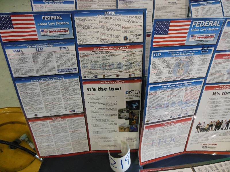 lot 219 image: Required Employee Posters