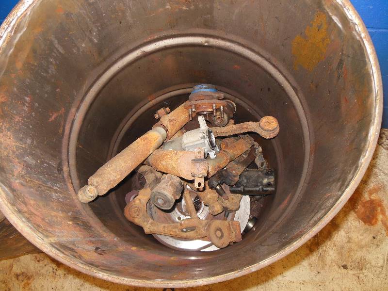lot 256 image: Three Barrels and Scrap Contents