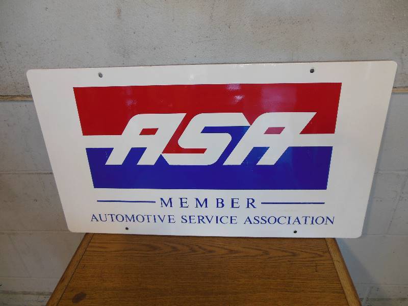 lot 74 image: ASA Member Steel Sign - approx. 16 x 28