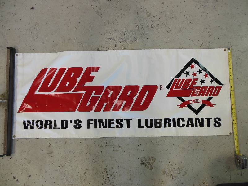 lot 78 image: 59 x 24 Lube Gard Vinyl Poster