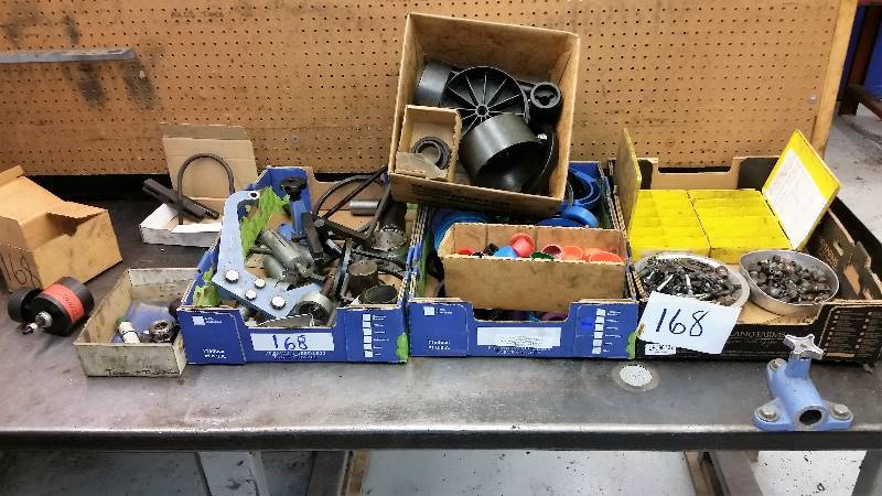 lot 168 image: Updated description and photos Transmission Holding Fixture, Miscellaneous Tools, Parts, and Supplies