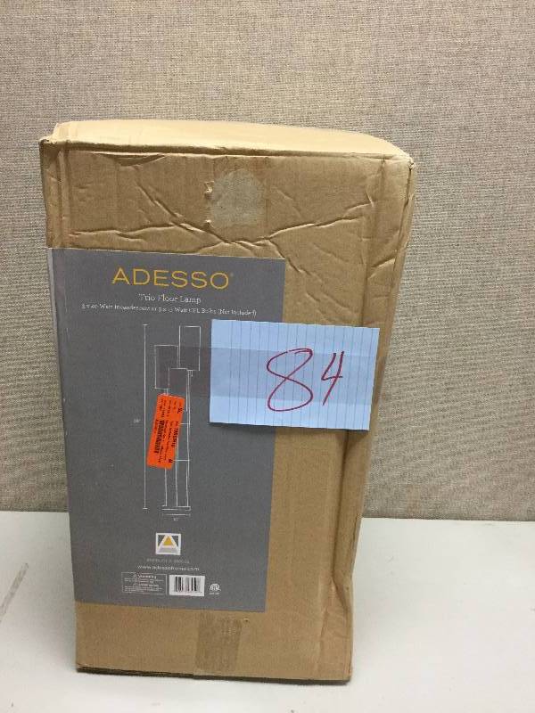 lot 84 image: Adesso Trio Floor Lamp New
