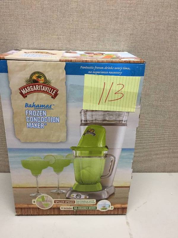 lot 113 image: Margaritavilled Bahamas Frozen Concoction Maker New