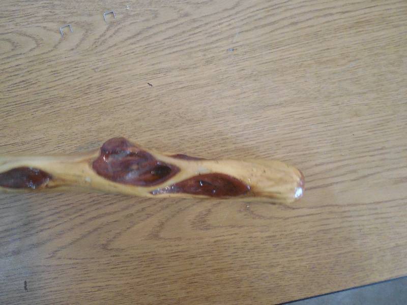 lot 23 image: 42 HAND CRAFTED WALKING STICK