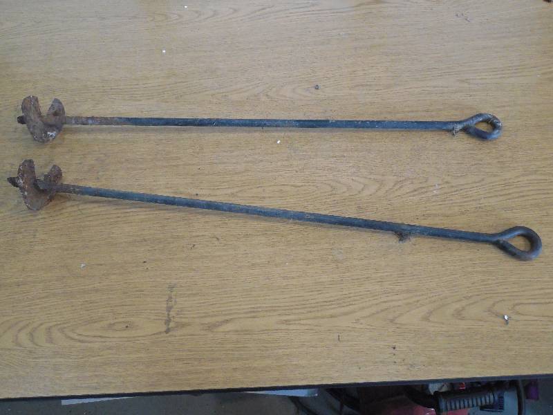 lot 19 image: (2) SCREW IN TIE DOWN ANCHORS
