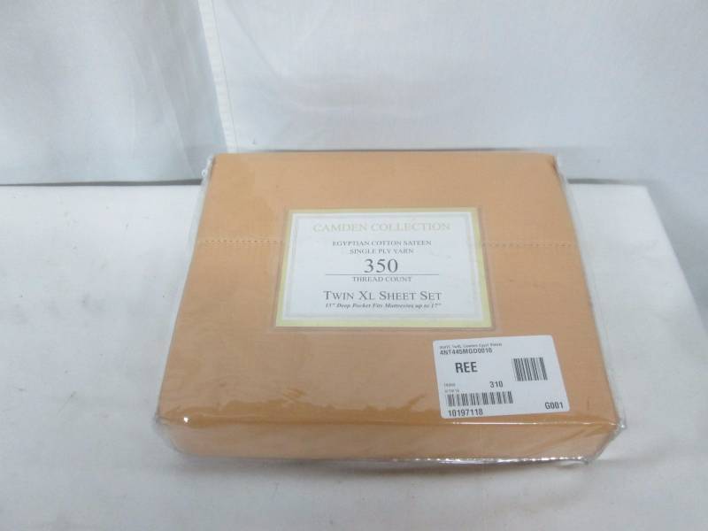 lot 41 image: Camden 350 Thread Count Egyptian Cotton Sheet Set - Twin XL