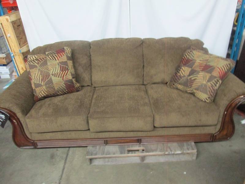 lot 8 image: Ashley Montgomery Mocha Sofa