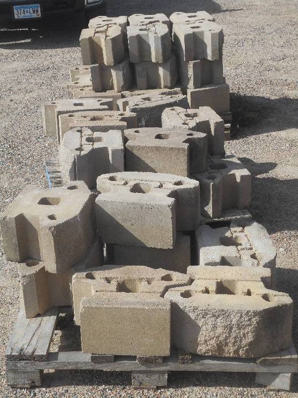 (3) Pallets Of Unused Rough-Faced 8...