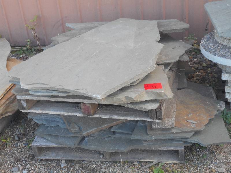 (1) Pallet Of Unused Flagstone Land...