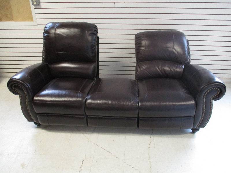 7 Brown Leather Sofa