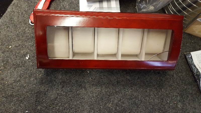 Emery Cherry Finish Watch Box