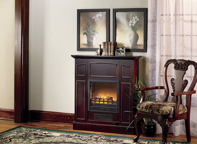 alcove Franklin Electric Fireplace Heater with Mantel