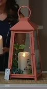 lot 125 image: Luminara 14 Hampton IndoorOutdoor Flameless Candle wRemote - Coral