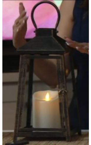 lot 2 image: Luminara 14 Hampton IndoorOutdoor Flameless Candle wRemote - BRONZE