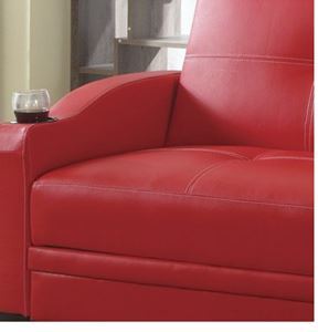 lot 22 image: Moulin Rouge Leather-Look Sofa Bed