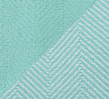 lot 43 image: Two-Piece North Shore Living Egyptian Cotton Chevron Weave Jumbo & Standard Throw Set