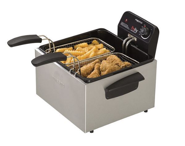 lot 48 image: Presto ProFry 12-Cup Dual-Basket Deep Fryer