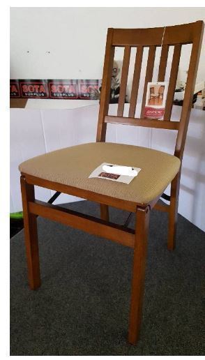 lot 15 image: Stakmore - High Quality Wooden Foldable Chair