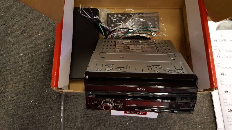 lot 17 image: Boss DVD Multimedia Car Stereo w 7 Touch Screen