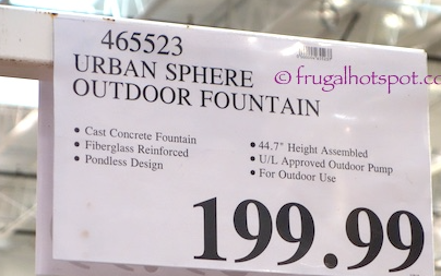 lot 35 image: Urban Sphere Outdoor Fountain
