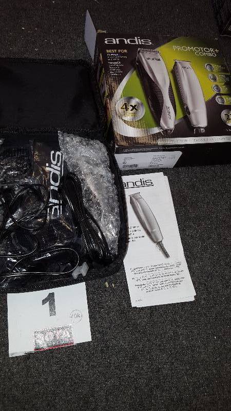 lot 1 image: Andis Pro Motor 27pc Hair ClipperTrimmer Combo