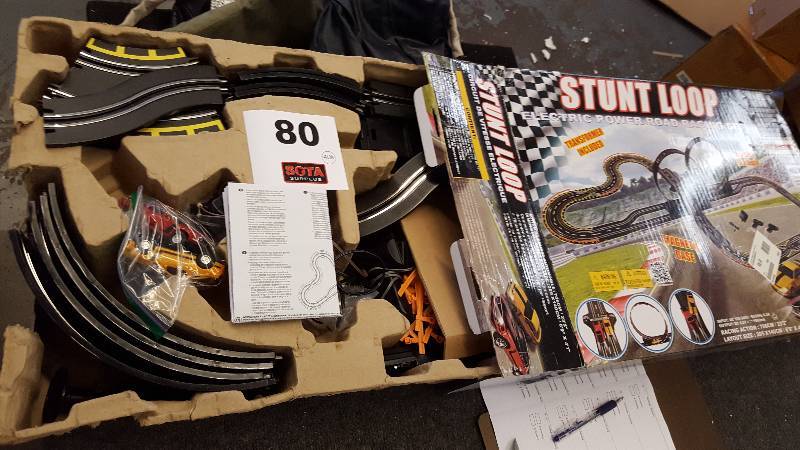 lot 80 image: Stunt Loop Electric Power Road Racing Set