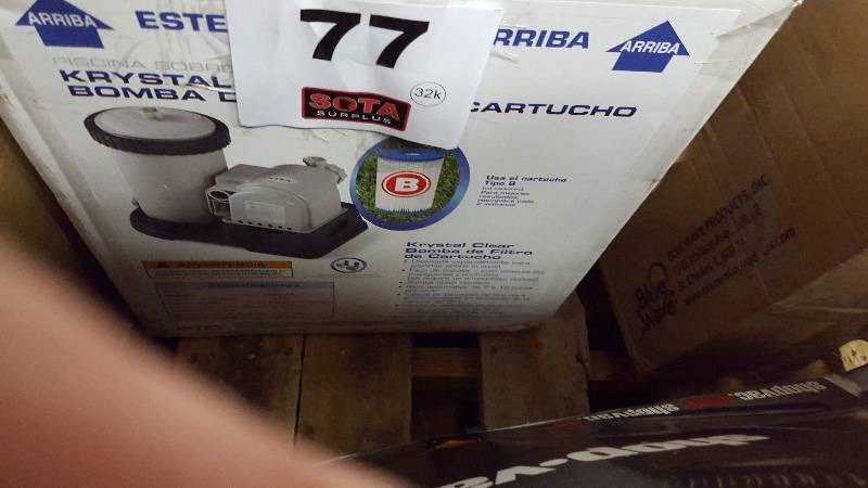 lot 77 image: Outdoor Spirit Flowclear 1500 GPH Filter Pump for Aboveground Pools