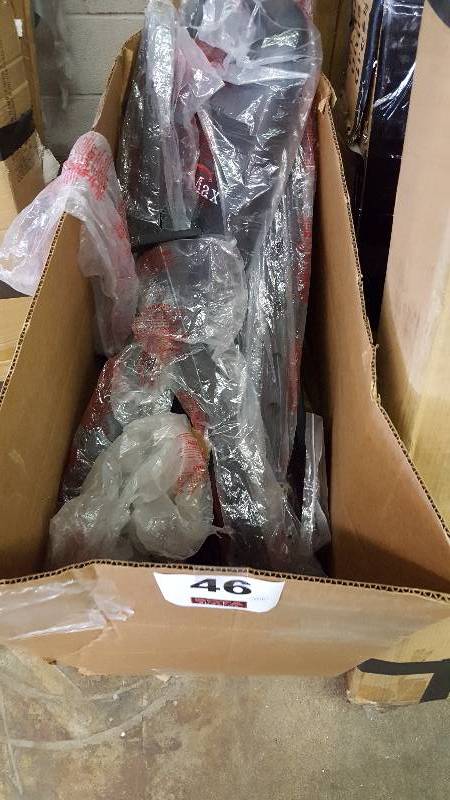 lot 46 image: LifeMax Standard Weight Bench with 80-Lb. Weight Set