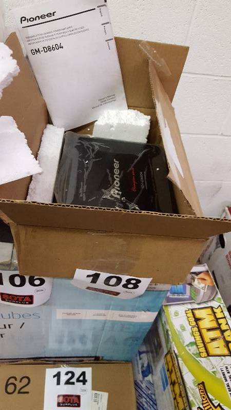 lot 108 image: PIONEER Bridgeable 4-Channel Power Amplifier GM-D8604
