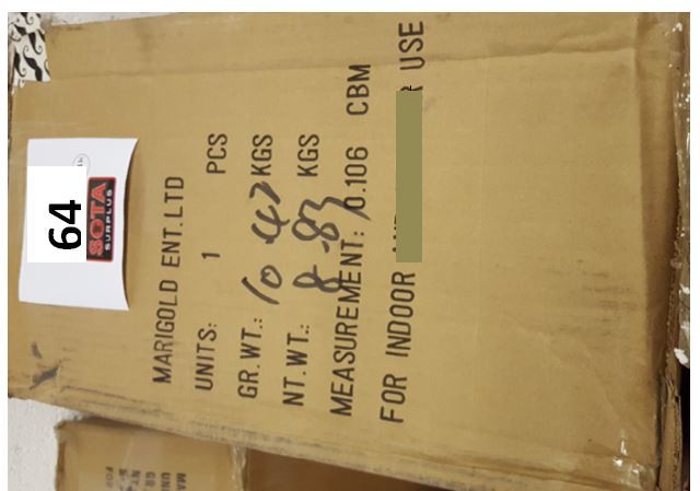 lot 64 image: Lighted Cherry-Finished Curio Cabinet