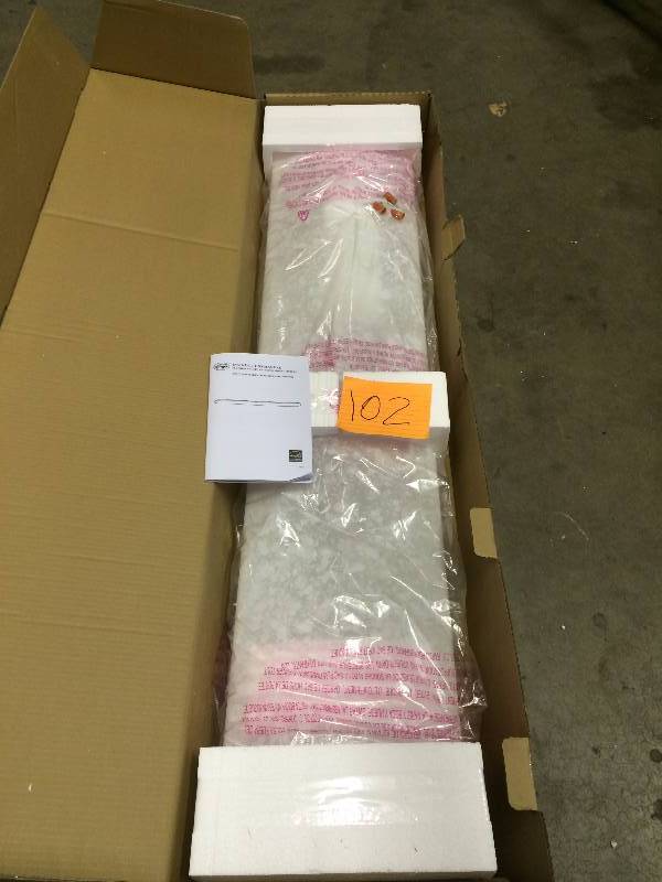 lot 102 image: Hampton Bay Fluoroscent Flushmount Fixture open box never used
