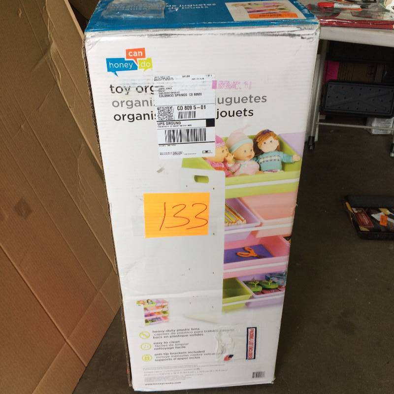 lot 133 image: Honey Can Do Toy organizer new in box