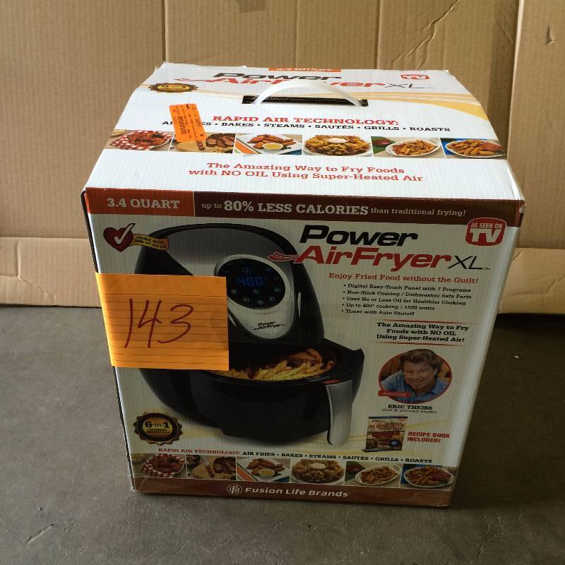 lot 143 image: Power Air Fryer XL lightly used in good working condition