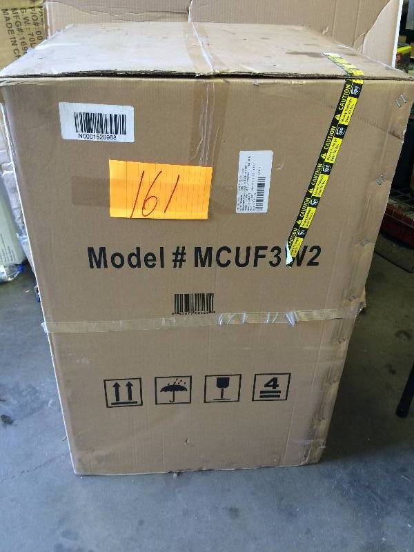 lot 161 image: Magic Chef  MCUF3W2 3.0 CU Ft Upright Freezer New in Box- stock Photo use to display item