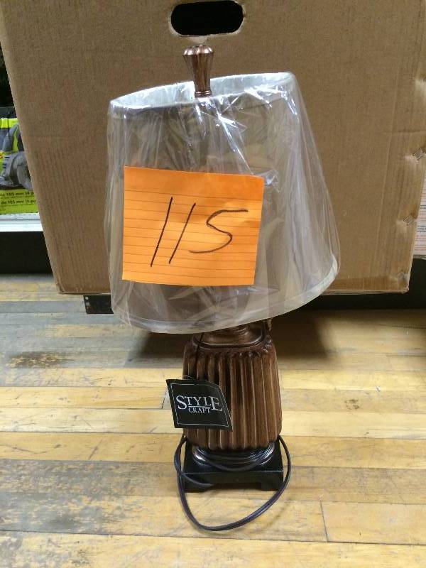 lot 115 image: Antique Copper Table lamp - not in box in very good condition