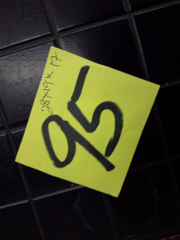 lot 95 image: Small End table with stone inlay center