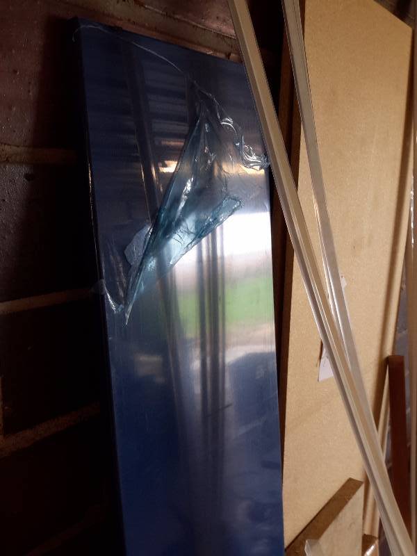 lot 116 image: Misc. Shelving hardware and shelves as shown.