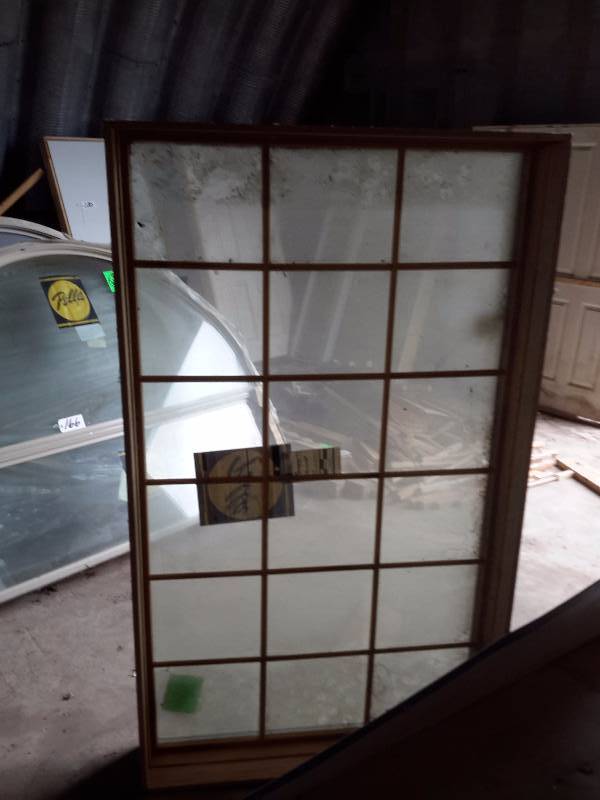 lot 171 image: NEW, PELLA, large window with removable divided light frame