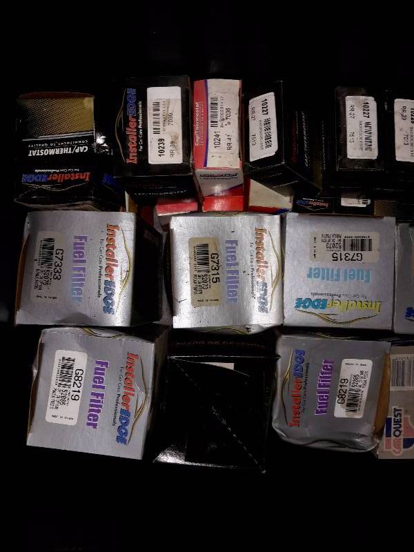 lot 155 image: misc. Fuel Tanks, copper pipe and filters as shown