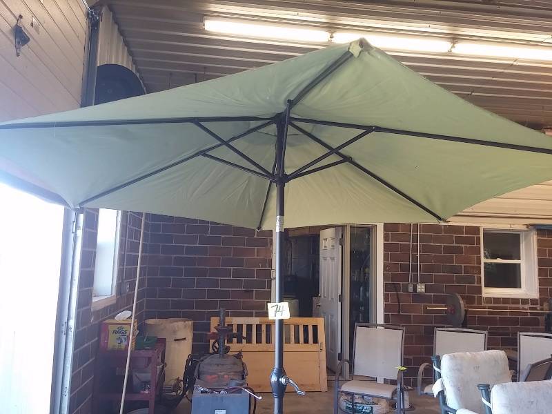 lot 74 image: Patio Umbrella and stand..