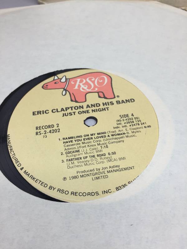 lot 26 image: ERIC CLAPTON AT HIS BEST AND JUST ONE NIGHT