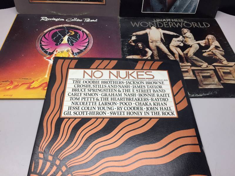 lot 13 image: JOJO GUNNE, LEO SAYER, URICH HEEP WONDER WORD, ROSSINGTON COLINS BAND, NO NUKES DOOBIE BROS TOM PETTY