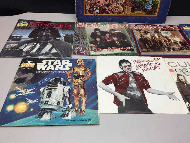 lot 22 image: STAR WARS, WEIRD AL, CULTURE CLUB, BON JOVI WANTED DEAD OR ALIVE AND LIVING ON A PRAYER