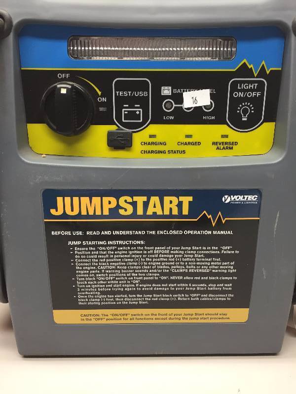 VOLTEC JUMP START POWER AND LIGHTING