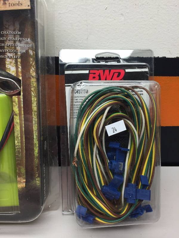7 BLADE RV PLUGIN - MISSING 4 WAY FLAT- TIMBER TUFF CHAIN SAW SHARPENER - FLAT 4 TRAILWIRING KIT