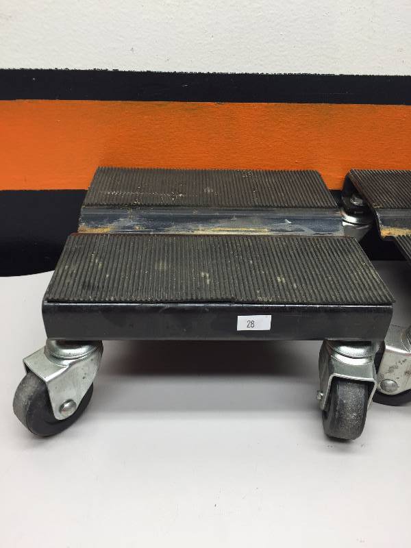2 SNOWMOBILE DOLLIES
