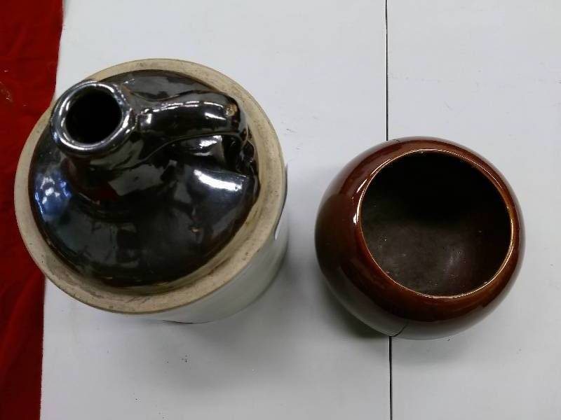 Pottery Jug and Bowl