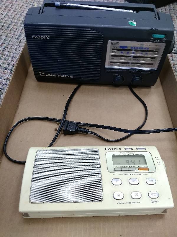 Vintage Sony AMFMTVWeather Radios