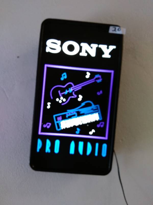 Sony Pro Audio Lighted Sign