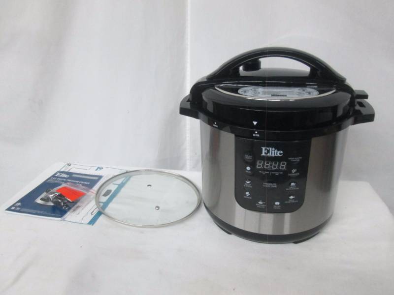 lot 15 image: Elite Platinum 8-Qt. Digital Pressure w Slow Cooker Function